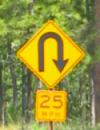 U-Turn sign